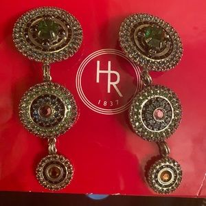 costume multicolour crystal earings